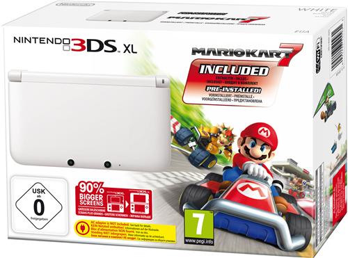 Nintendo 3DS XL - Console de jeu portable - blanc - Mario Ka